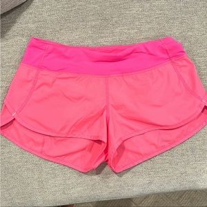 Lululemon Size 4 Hot Pink Running Speed Shorts